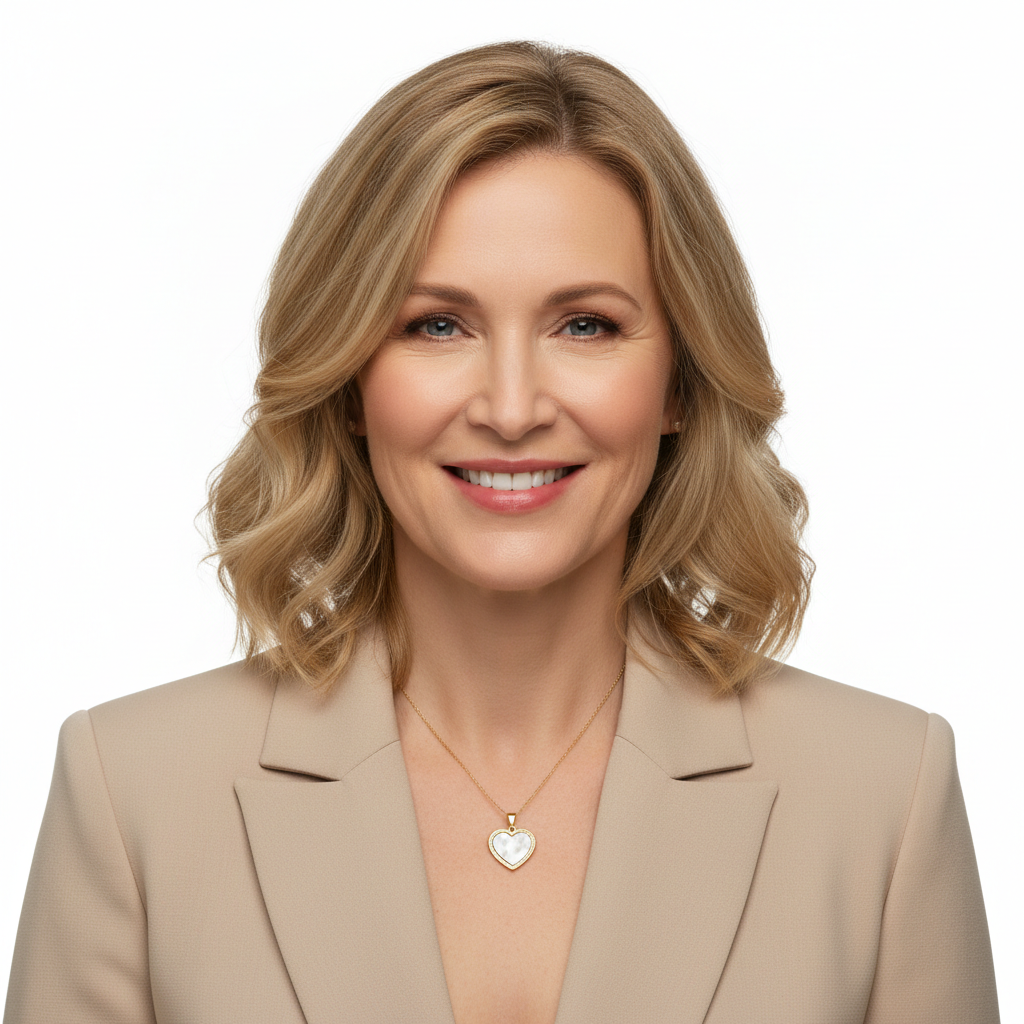 Ogrlica u obliku srca s prirodnim zelenim Prenitom