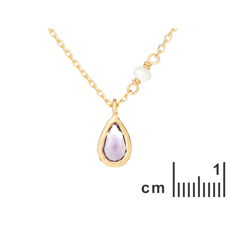 Ogrlica s Ametistom i Biserima - Slika 2