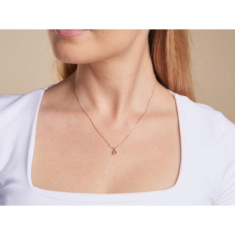 Ogrlica s Ametistom i Biserima - Slika 3