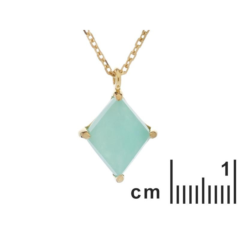 Ogrlica s prirodnim plavim Amazonitom od srebra - Slika 2