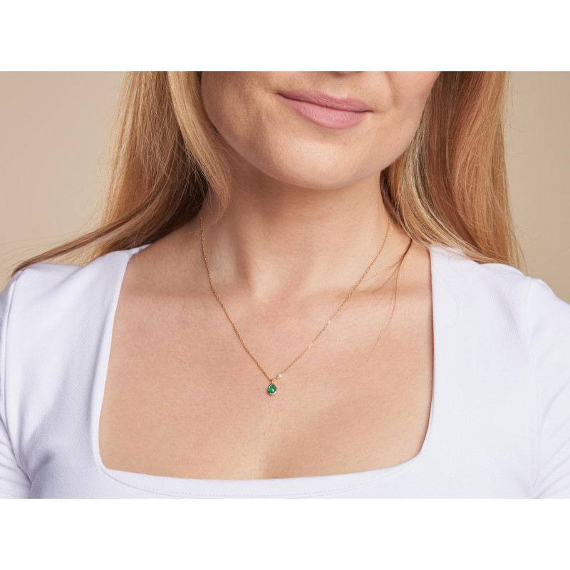 Ogrlica s prirodnim zelenim Oniksom - Slika 3