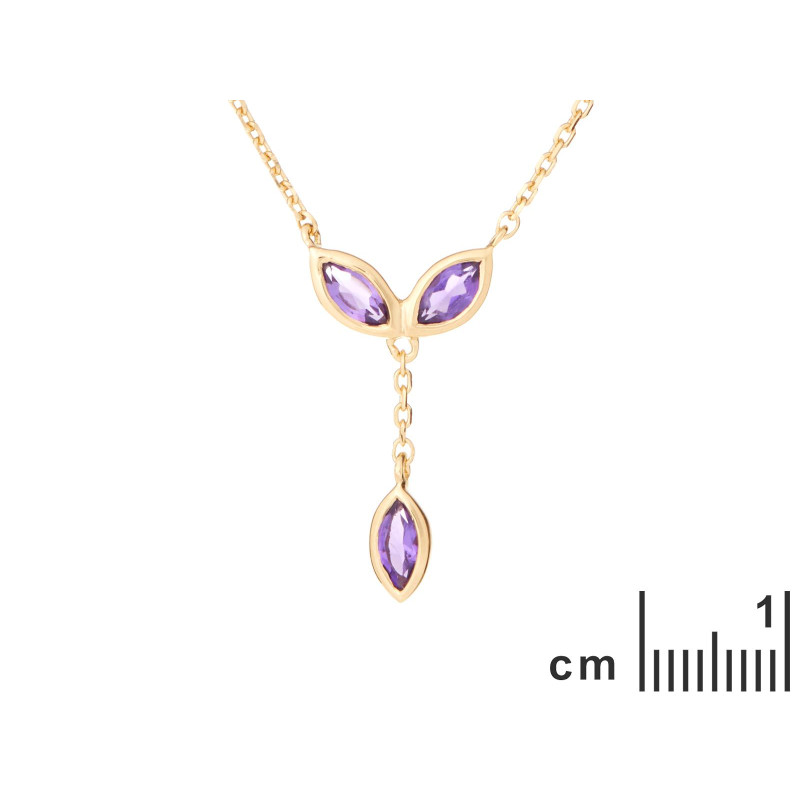 Ogrlica s ljubičastim Ametistom - Slika 2