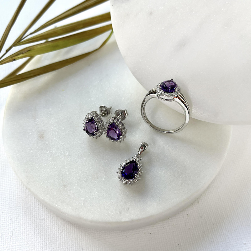 Privjesak s Ametistom i cirkonijevim oksidom - Slika 4