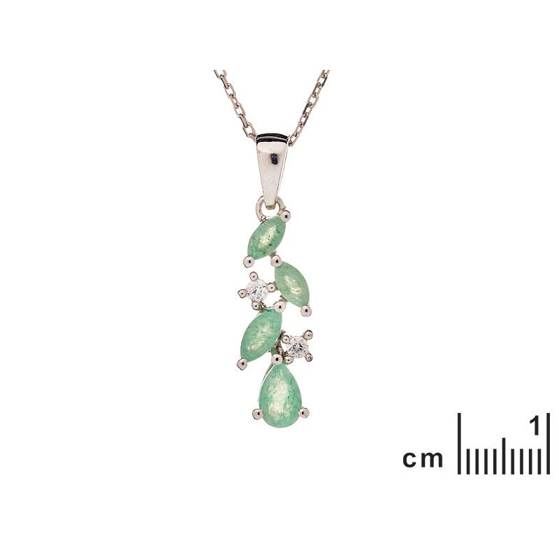 Privjesak s kapljicom zelenog Aventurina - Slika 2