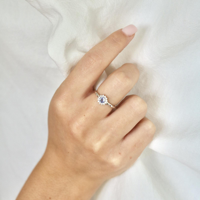 Prsten s prirodnim plavim Tanzanitom 2,38g - Slika 3